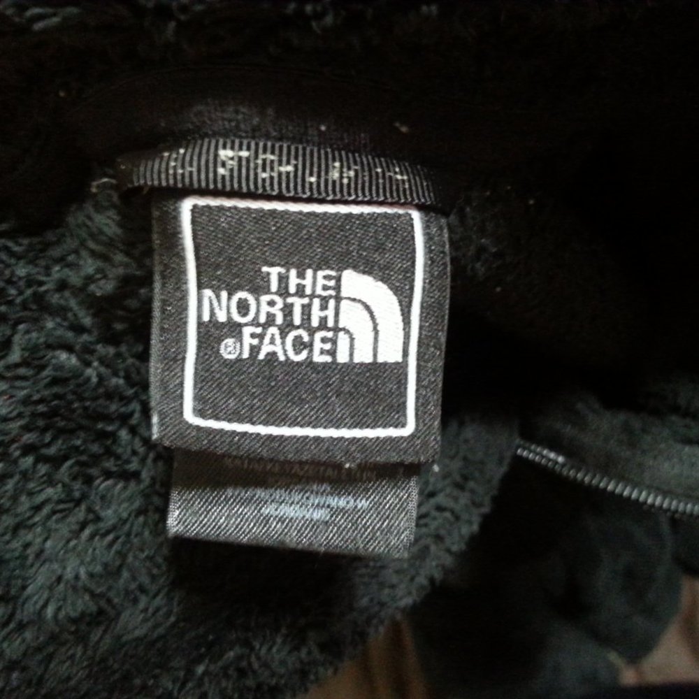The North Face Jacket Fleece Sweater Sherpa Velour Womens Small Black Zip - Picture 14 of 15